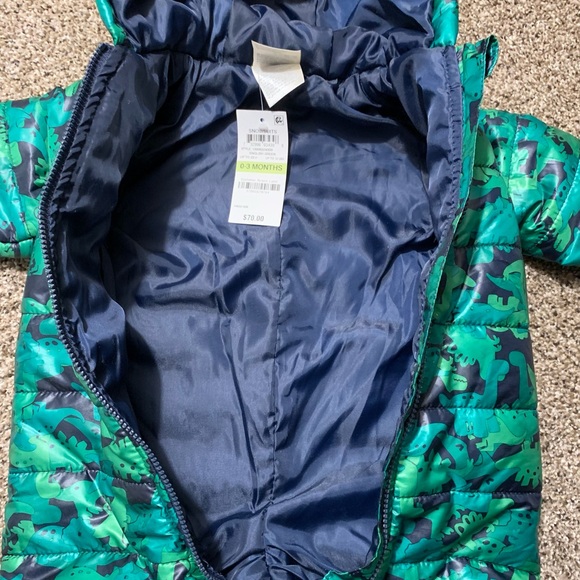 First Impressions Dinosaur Snowsuit baby 0-3months - Picture 3 of 6